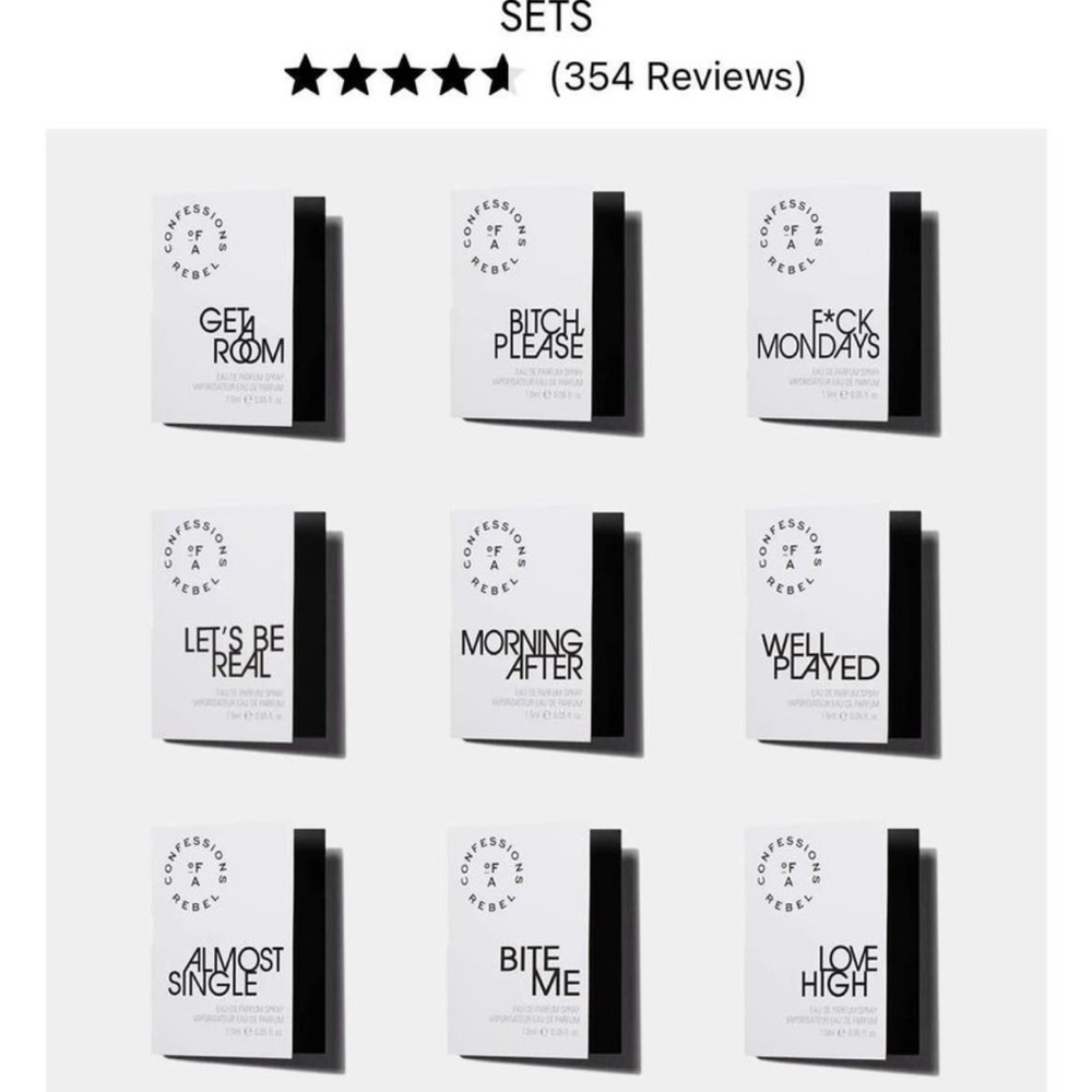 Confessions of a Rebel - Fragrance Flight